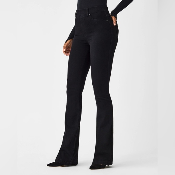 Spanx • NWT Black Flare Jeans W14”-16” R11” I35” (tall) - Picture 2 of 2